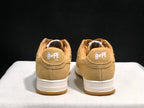 Rear view of the pair showing BAPE STA heel branding, padded collars and white midsoles.