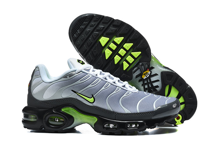 Nike Air Max Plus Sneakers in Grey and Volt