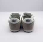 Rear view of the pair showing matching white oval heel branding.