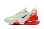 Nike Air Max 270 Sneakers in White and Bright Red