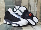 Jordan 13 White, Black and Grey Sneakers
