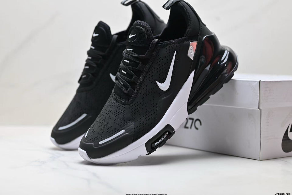 Nike Air Max 270 Premium Black and White Sneakers