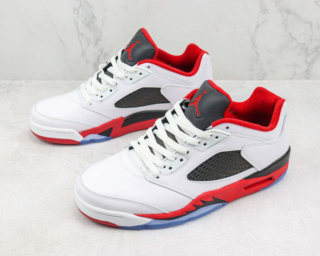 Jordan Air Jordan 5 Low White Red Black Sneakers 819171-101