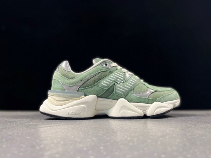 New Balance 9060 MET Sneakers in Sage Green and Cream