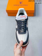 Front view showing the perforated toe and dark laces