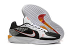 Basketball shoes shown with the textured outsole visible
