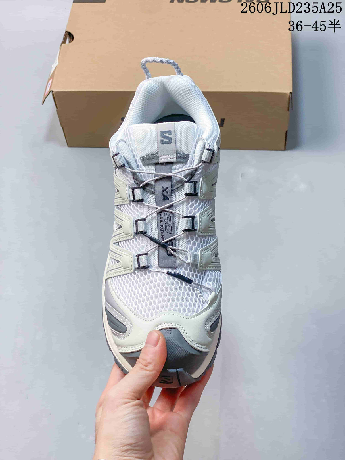 Top view showing the cord lacing and textured upper