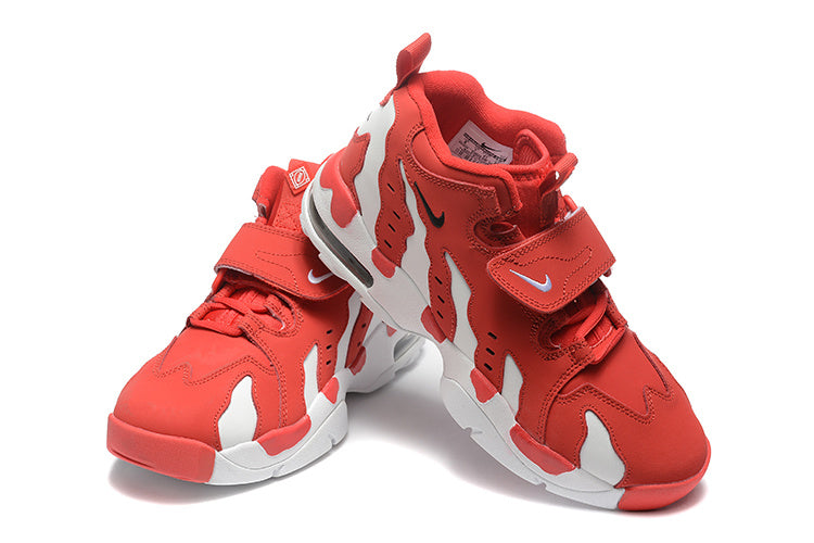 Nike Air More Uptempo Red and White Sneakers
