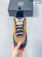 Top view highlighting the lace-up closure, tongue, and contrasting color panels.