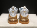 Nike Air Max 270 Premium White and Gold Sneakers