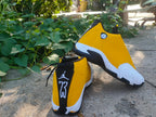 Jordan Air Jordan 14 Yellow and White High-Top Sneakers