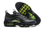 Nike Air Max 97 Black and Green Sneakers