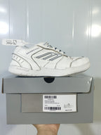 White Balenciaga Hampton sneaker displayed on its box; the box label shows “HAMPTONS SNEAKER,” color “WHITE,” and size “E 41.”