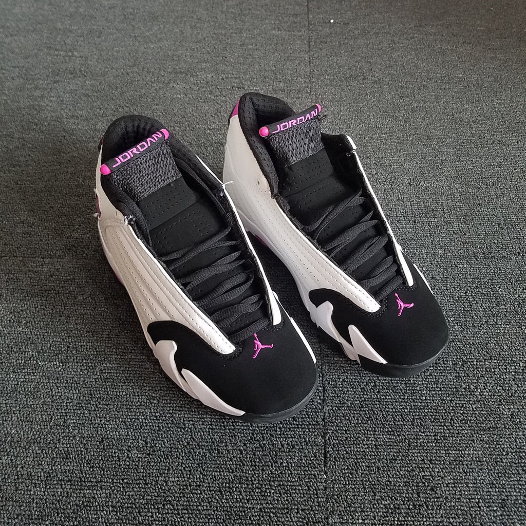 Jordan 14 Women's White Pink High-Top Sneakers