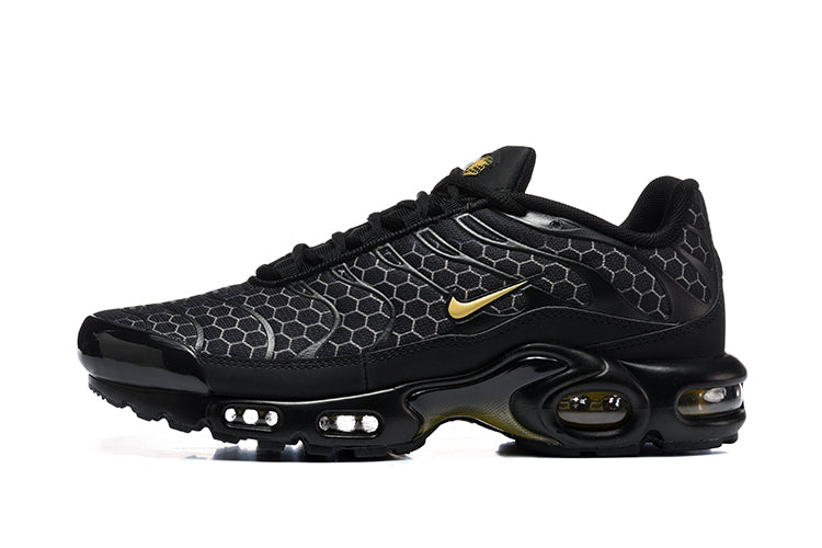 Nike Air Max Plus Black and Gold Sneakers