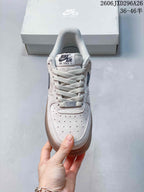 Front view showing the perforated toe, laces, and tongue label