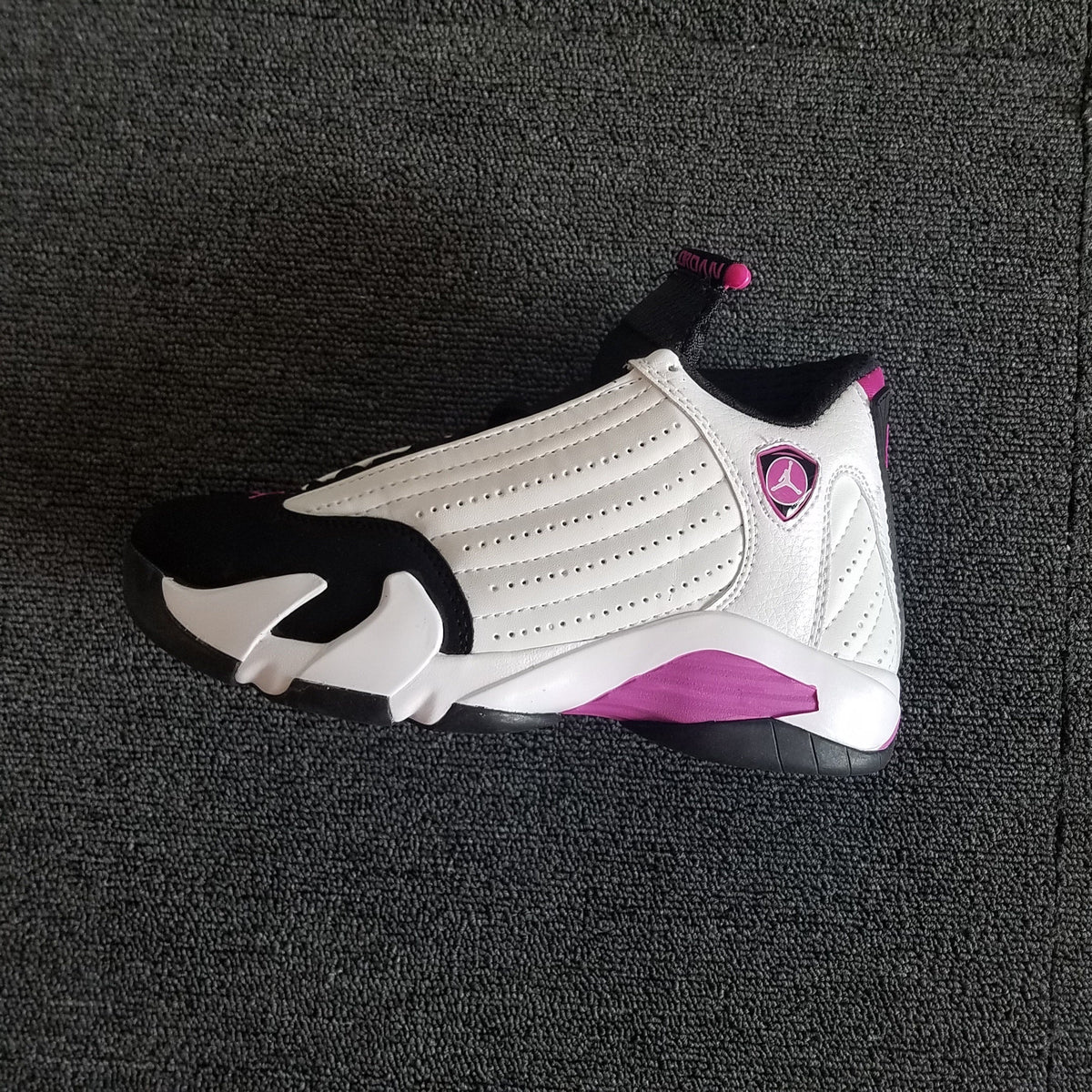 Jordan 14 Women's White Pink High-Top Sneakers