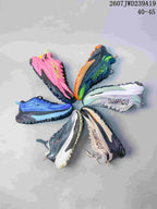 Group view showing six HOKA Rocket X 3 colorways, including pink, blue-green, white, mint, gray, and beige; image text shows code 2607JWD239A19 and sizes 40–45.