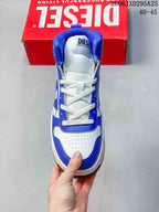 Front view highlighting the laces and perforated toe panel