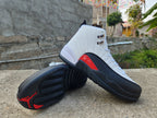 Jordan Air Jordan 12 White Black Red High-Top Sneakers