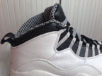 Air Jordan 10 High-Top Sneakers in White and Black