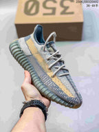 Angled side view showing the contrasting stripe and translucent ribbed outsole.