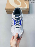 Top view of the sneaker showing the laces and mesh-style panels