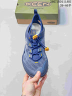 Top view showing mesh panels and the toggle-style lacing system