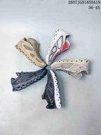 Several On sneakers arranged in beige, gray, white and red, and dark color combinations; style reference 2607JGD1859A19 and size range 36–45 are visible at the top.