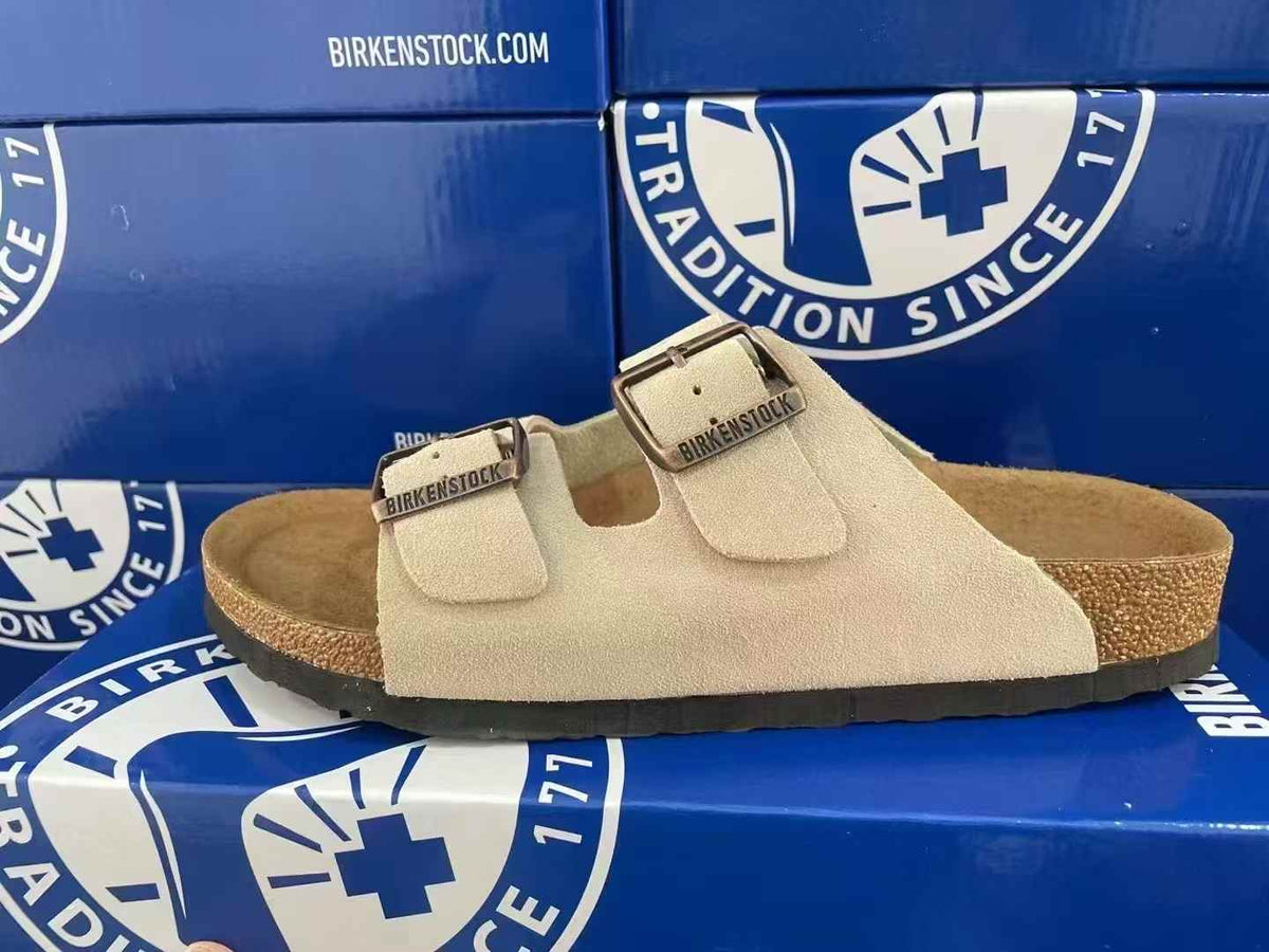 Birkenstock Arizona Suede Two-Strap Sandals