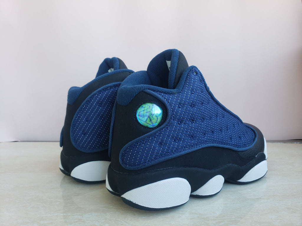 Air Jordan 13 Black Deep Blue Reflective Sneakers