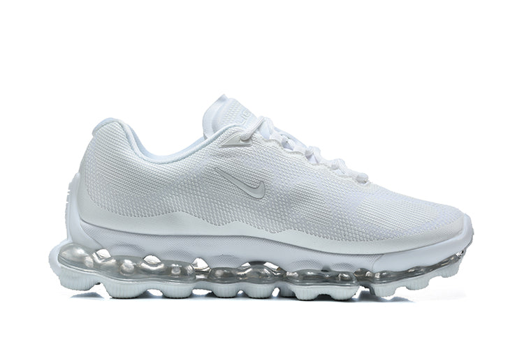 Nike Air Max White Sneakers with Visible Air Cushioning
