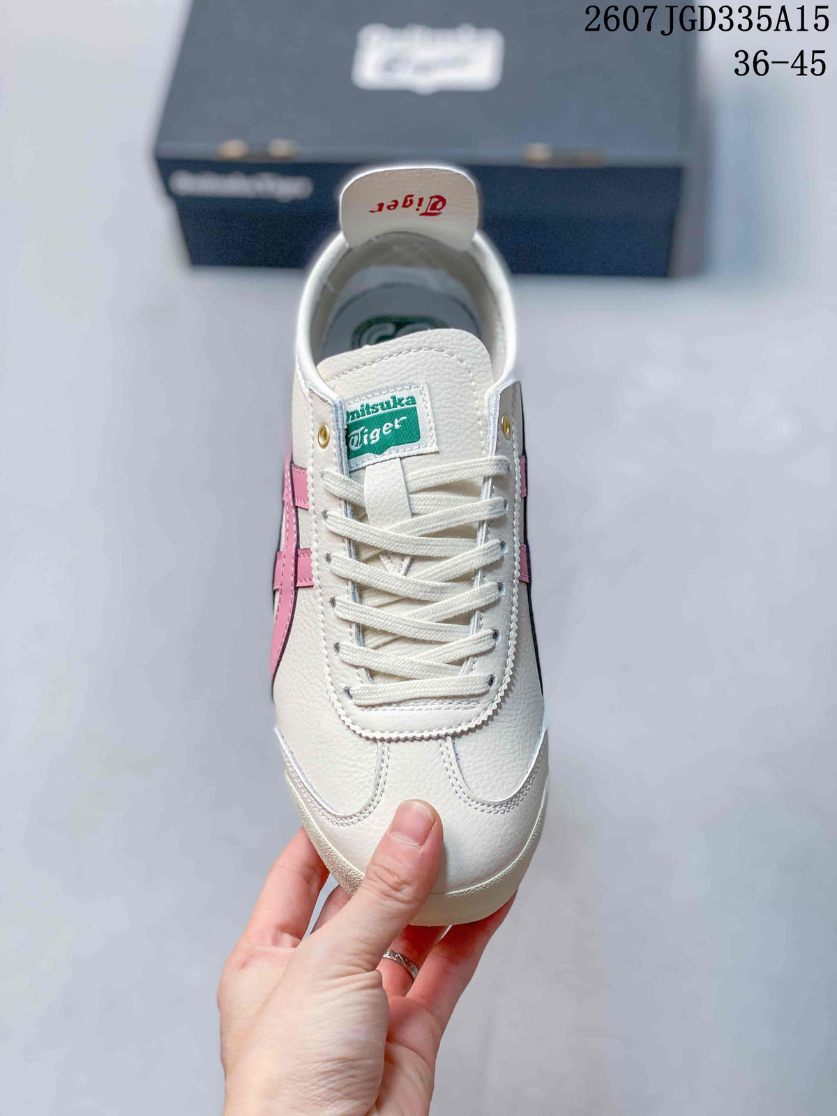 Top view showing the white laces, branded tongue label, and rounded toe shape.