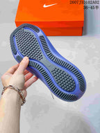 Close-up of the running shoe outsole showing its patterned tread