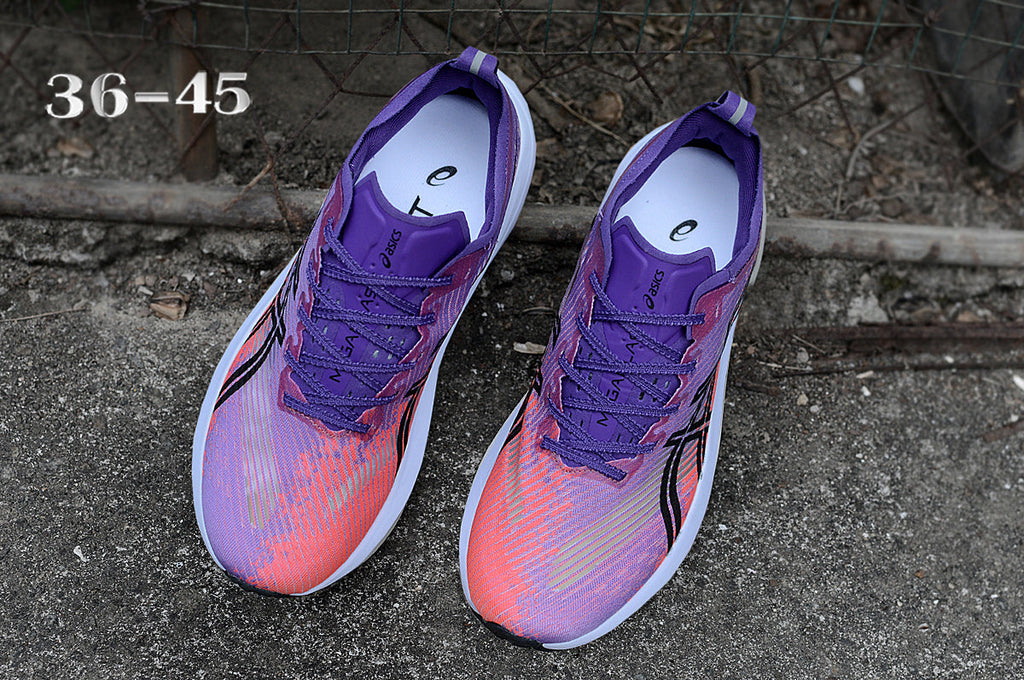 ASICS Purple and Coral Running Shoes