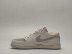 Jordan 1 Low Paisley Embossed Sneakers in Cream and Taupe