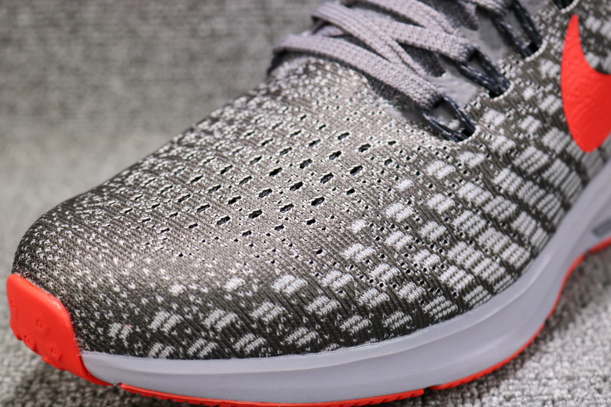 Nike Air Zoom Pegasus 35 Running Shoes, Grey/Crimson 942851-006