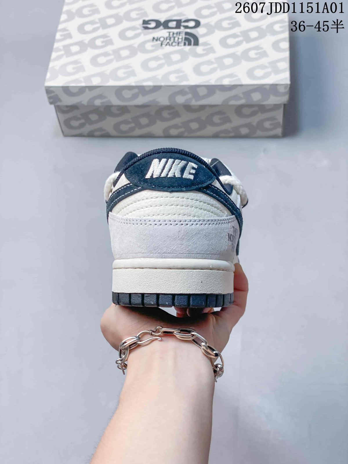 Rear view showing the heel tab and layered heel panels