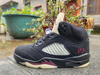 Jordan 5 High Black and Red Men's Sneakers