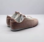 Rear three-quarter view showing the padded heel details and alo branding.