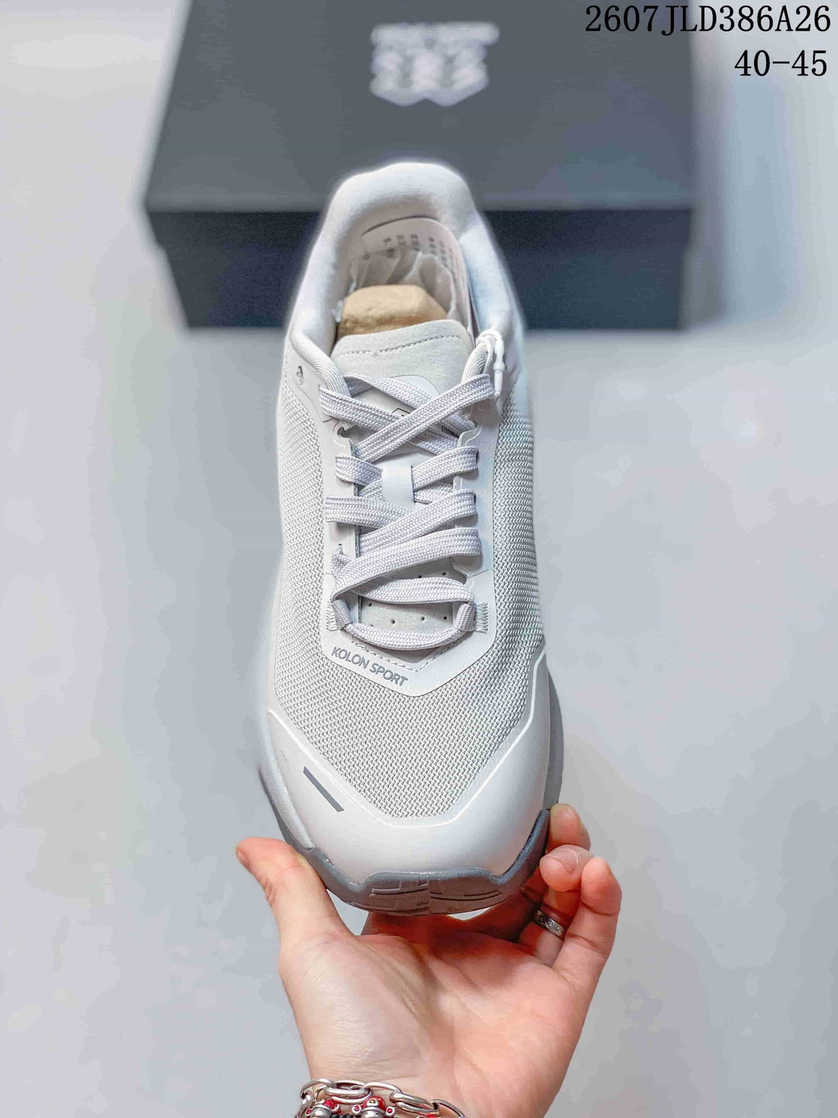 Top view of the sneaker showing the mesh toe box, padded tongue, and lace-up closure.