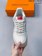 Front view showing the perforated toe, laces, and red tongue label