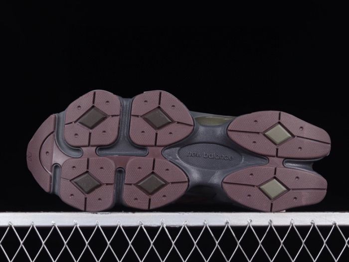 New Balance 9060 BCG Sneakers in Burgundy and Grey