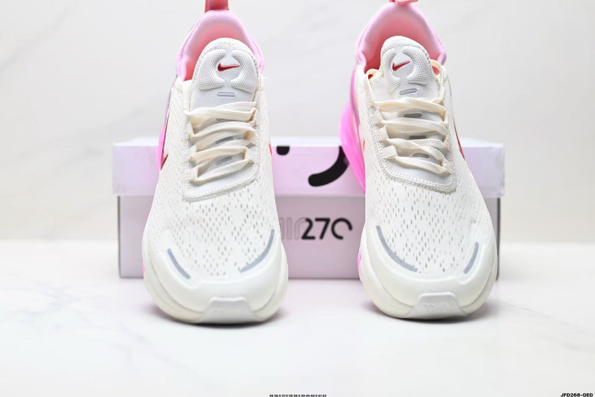 Nike Air Max 270 White Pink Sneakers JFD268-GED