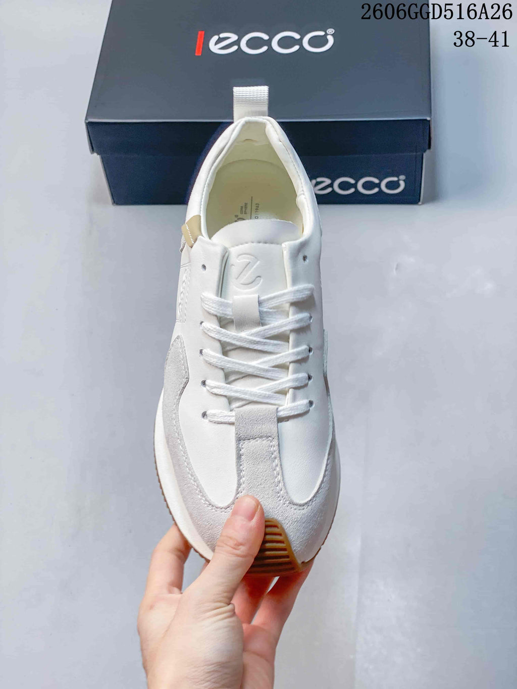 Top view of the sneaker showing its laces and toe panels
