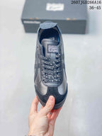 Top view showing the tongue, laces, toe area, and contrast panel details.