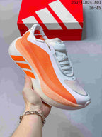 Pale blue adidas Hyperboost Edge M running shoe shown from the side.