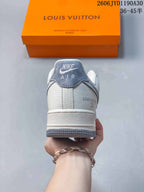 Rear view showing the heel, gray heel tab, and printed branding