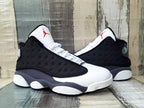 Jordan 13 White, Black and Grey Sneakers