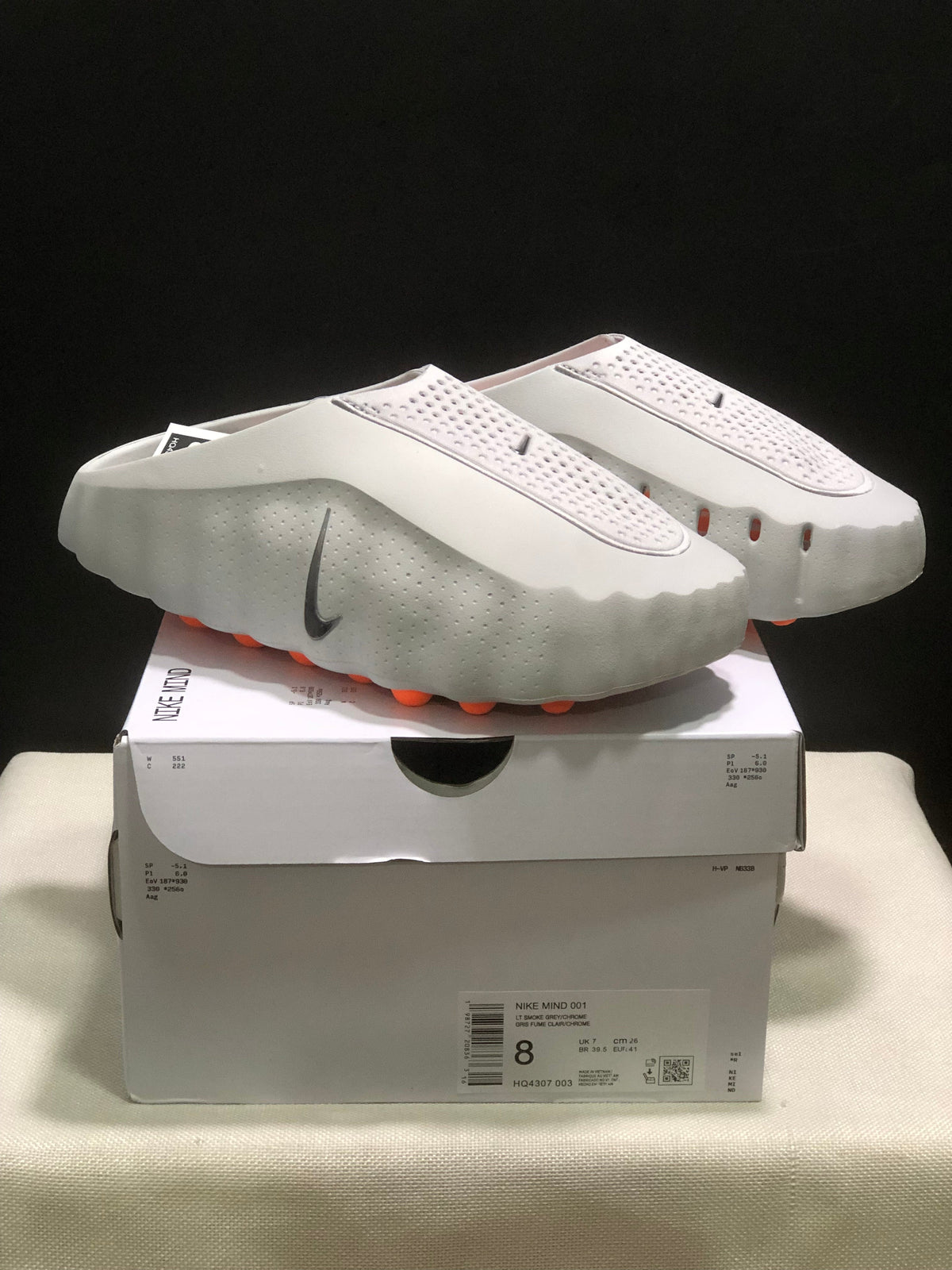 Nike Mind 001 Slides Light Smoke Grey/Chrome HQ4307-003